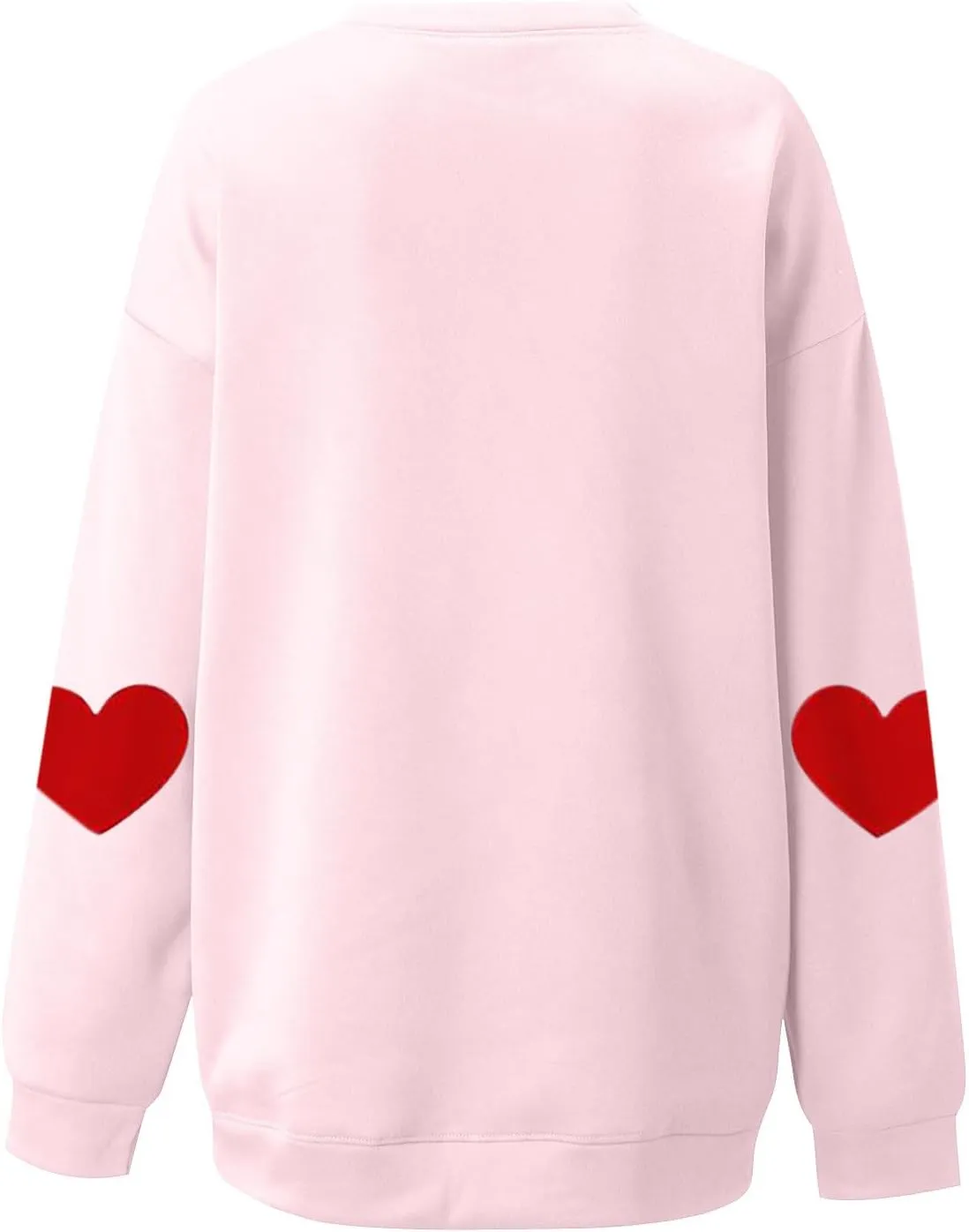 Women Valentine's Day Sweatshirts 2024 Long Sleeve Crewneck Pullover Tops Hand Heart Gesture Graphic Tees Blouses