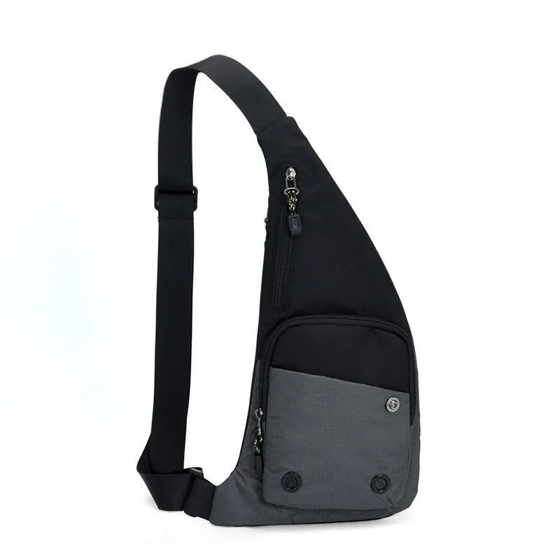 Women's & Men's Style Trendy Contrast Color Waterproof Fashion And Men's Chest Bags