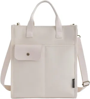 Women's Canvas Crossbody Shoulder Bag Fashion Large Totes Handbag Purse Casual Messenger Bag Multi-Pocket