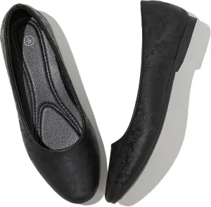 Women's Flats Dress Shoes Comfortable PU Leather Casual Slip on Shoes Loafers Business Work Office