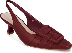 Womens Sling Back Kitten Heels Low Dress Shoes Slingback Pumps Pointed Closed Toe Comfortable Party Office Sandals