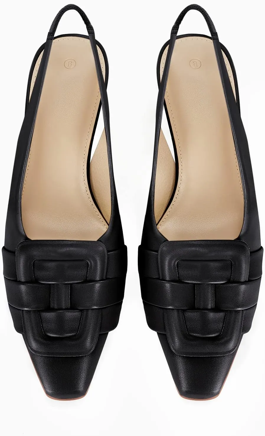 Womens Sling Back Kitten Heels Low Dress Shoes Slingback Pumps Pointed Closed Toe Comfortable Party Office Sandals