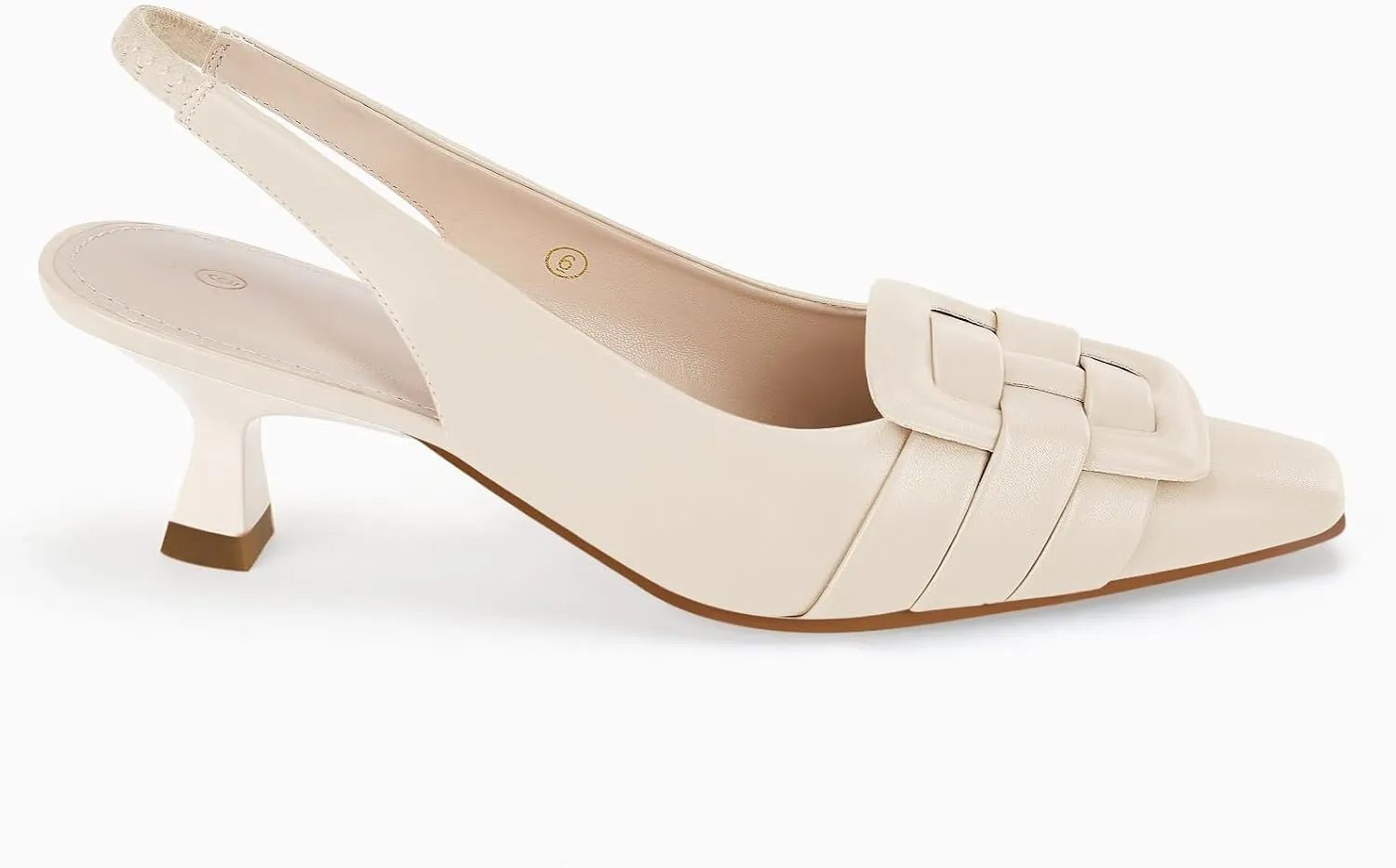 Womens Sling Back Kitten Heels Low Dress Shoes Slingback Pumps Pointed Closed Toe Comfortable Party Office Sandals