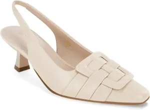 Womens Sling Back Kitten Heels Low Dress Shoes Slingback Pumps Pointed Closed Toe Comfortable Party Office Sandals