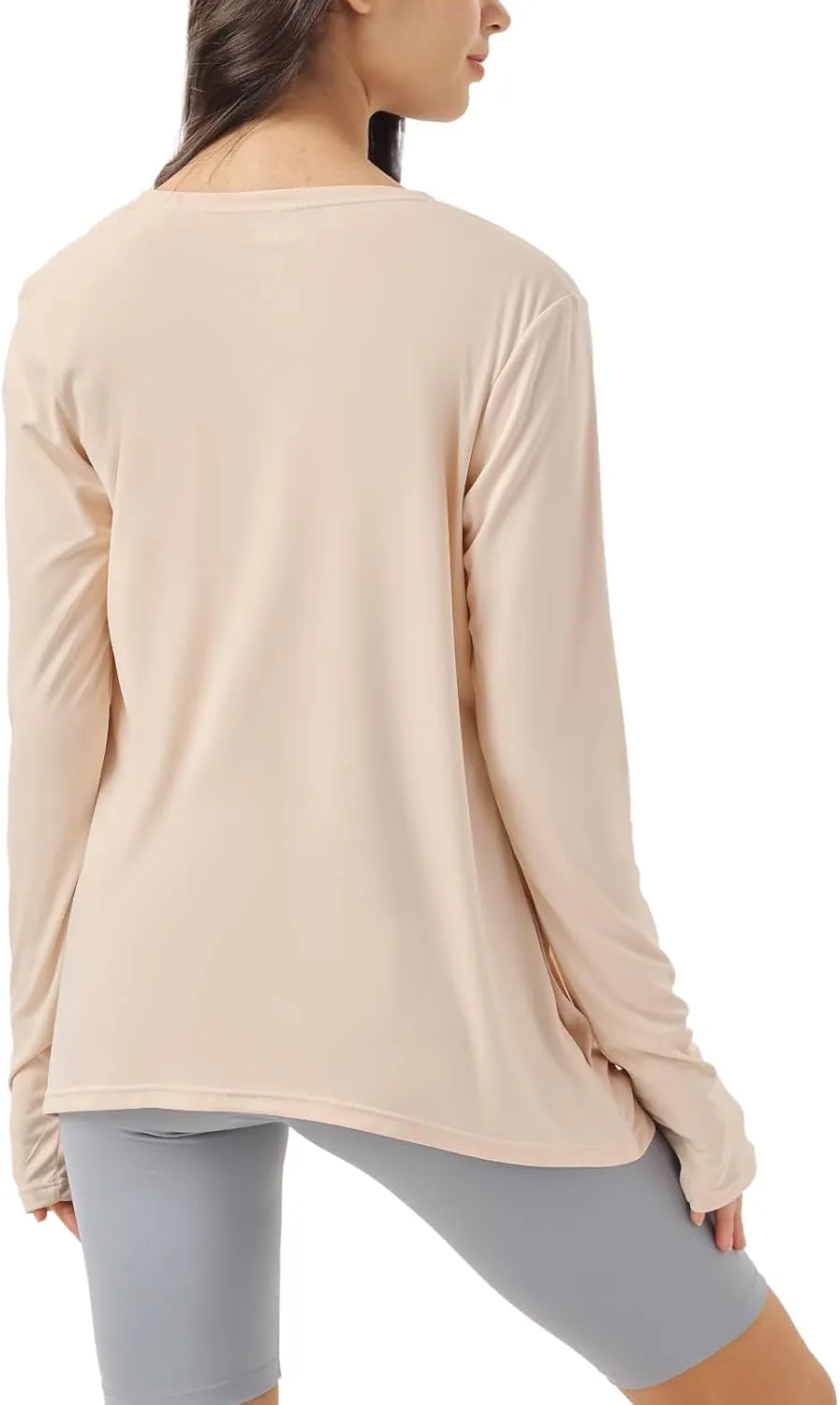 Womens Sun Protection Athletic Cardigan Lightweight Summer UPF50  Long Sleeve Open Front Cover Up Thumb Hole with Pockets