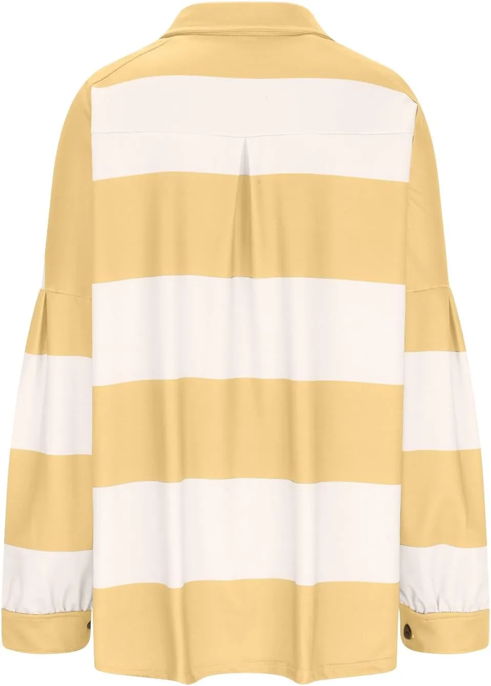 Womens Tops Dressy Casual Long Sleeve Quarter Buttons Striped Shirts Plus Size V Neck Oversized Blouse Fall Clothes
