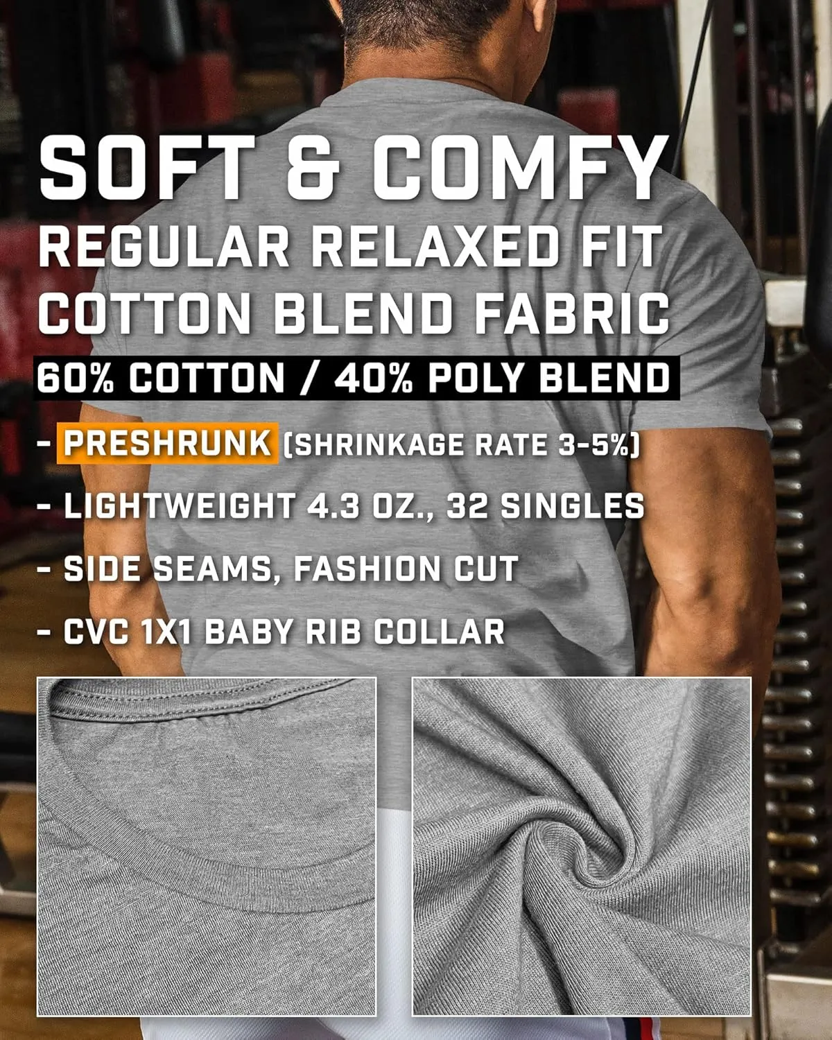 Workout Shirts for Men, Gymish American Flag Gym Shirt, Funny Lifting T-Shirt