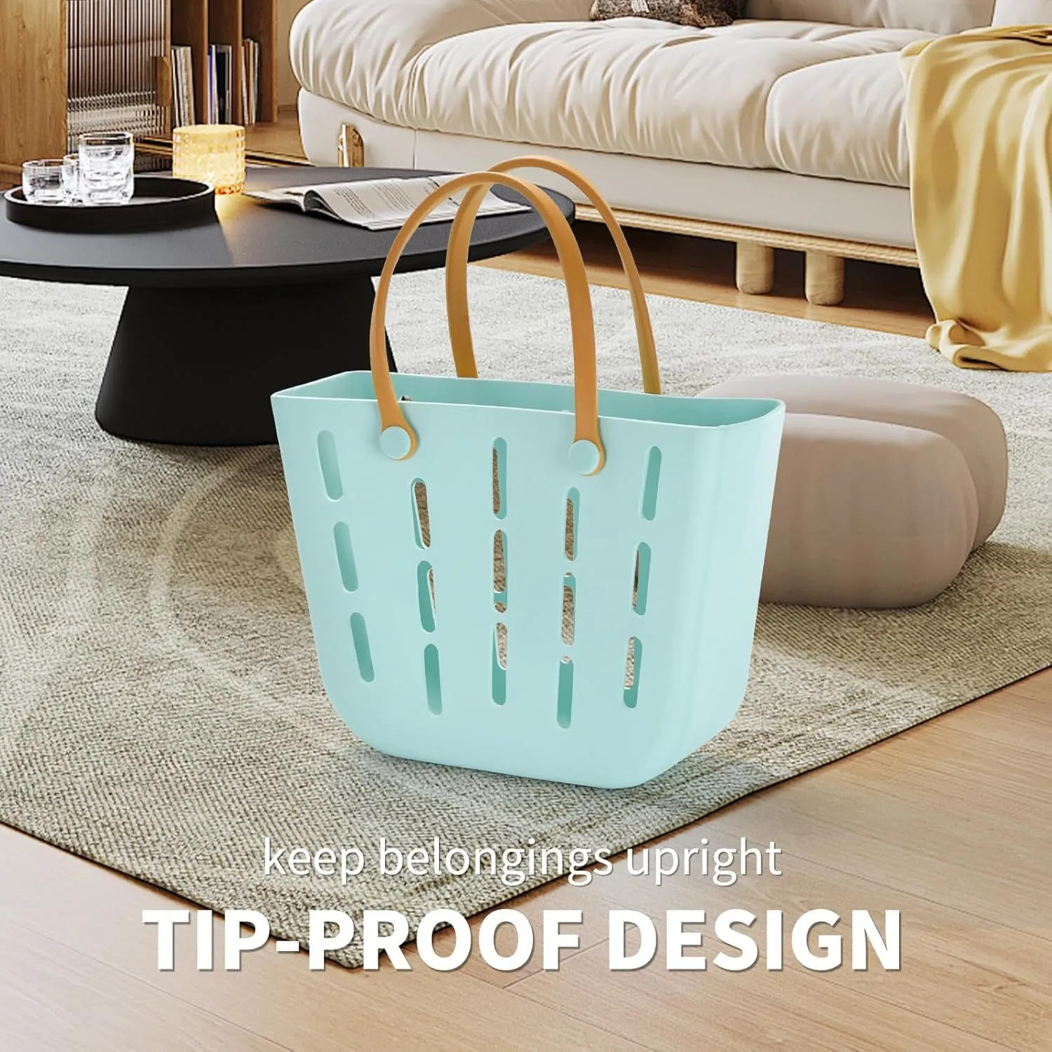 X-Large EVA Beach Bags for Women, Lightweight Waterproof Large Tote Bag for for Beach, Pool, Travel Tote Bags
