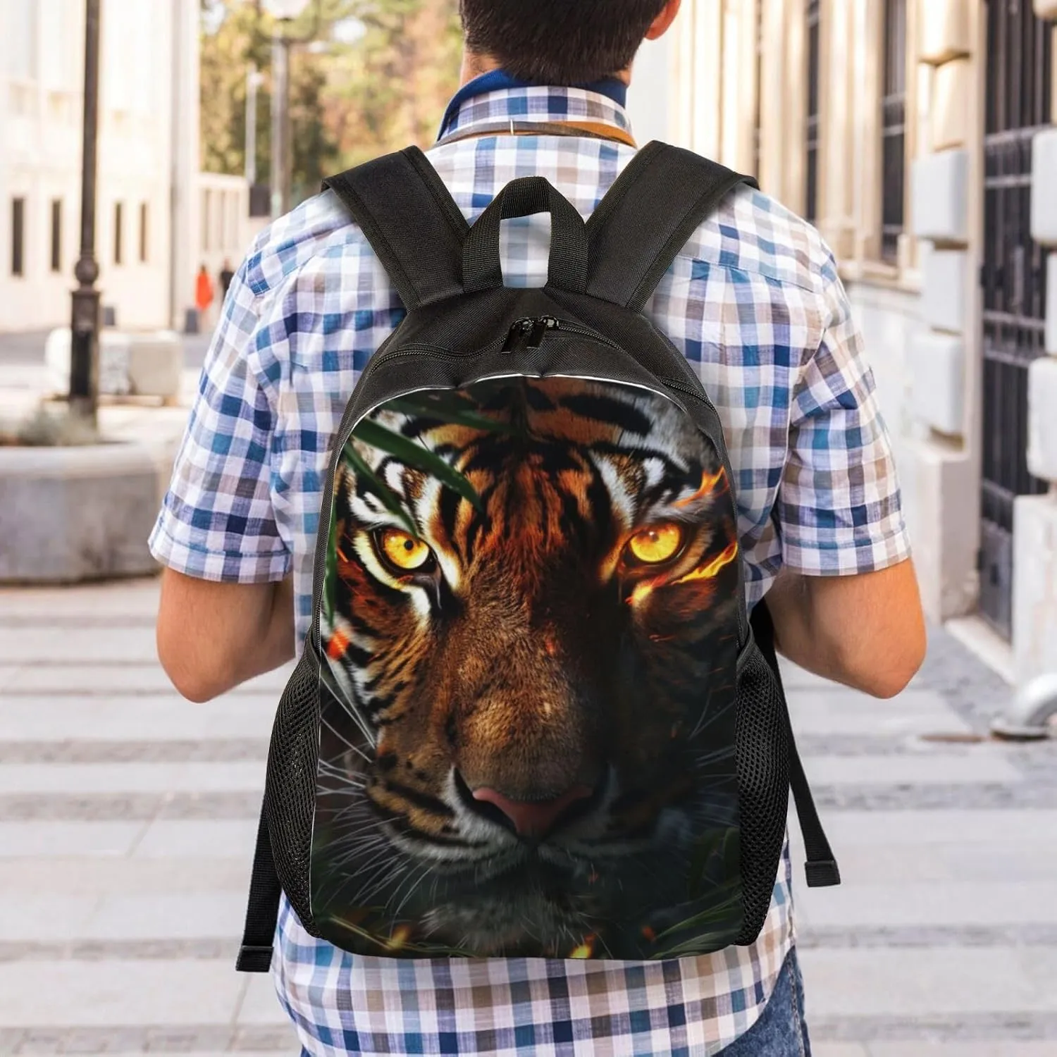 Xerial Ambush Tiger Backpack Waterproof Anti Theft Durable Light Laptop Bag Backpacks For Women Men Travel Gym Backpack