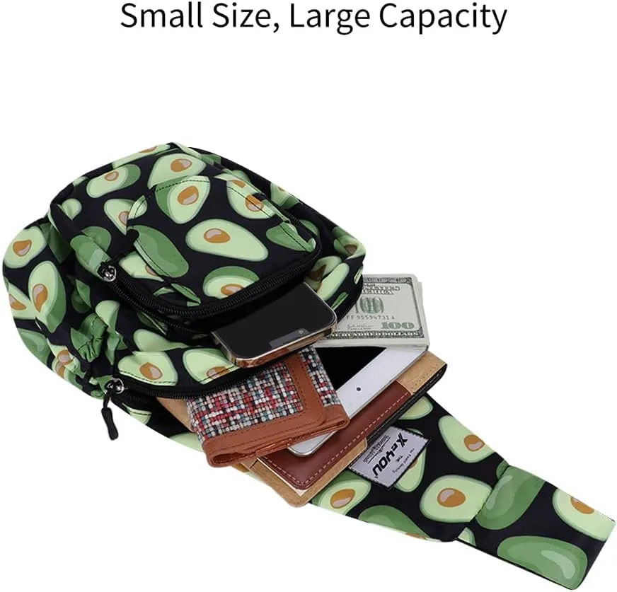 XEYOU Small Sling Bag - Lightweight One Strap Backpack Hiking Crossbody Chest Bag - Unisex Shoulder Daypack
