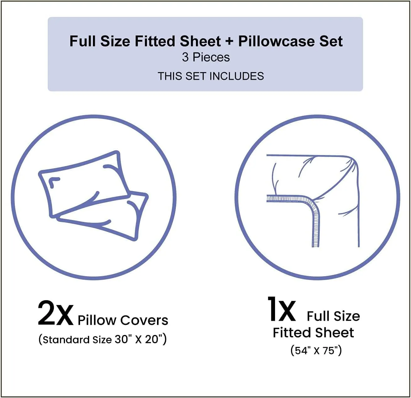 XISUNYA Decorative Fitted Sheet Set Full Size, Jungle Deep Pockets Fitted Sheet & 2 Pillow Sham Set, Rainforest Vegetation Tropical Leaves and Flowers Printed Microfiber Bedding 3pc Set,for Mattress
