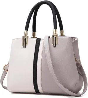 YAQUNICER Women PU Leather Handbags Tote Shoulder Bags Top Satchel Purses