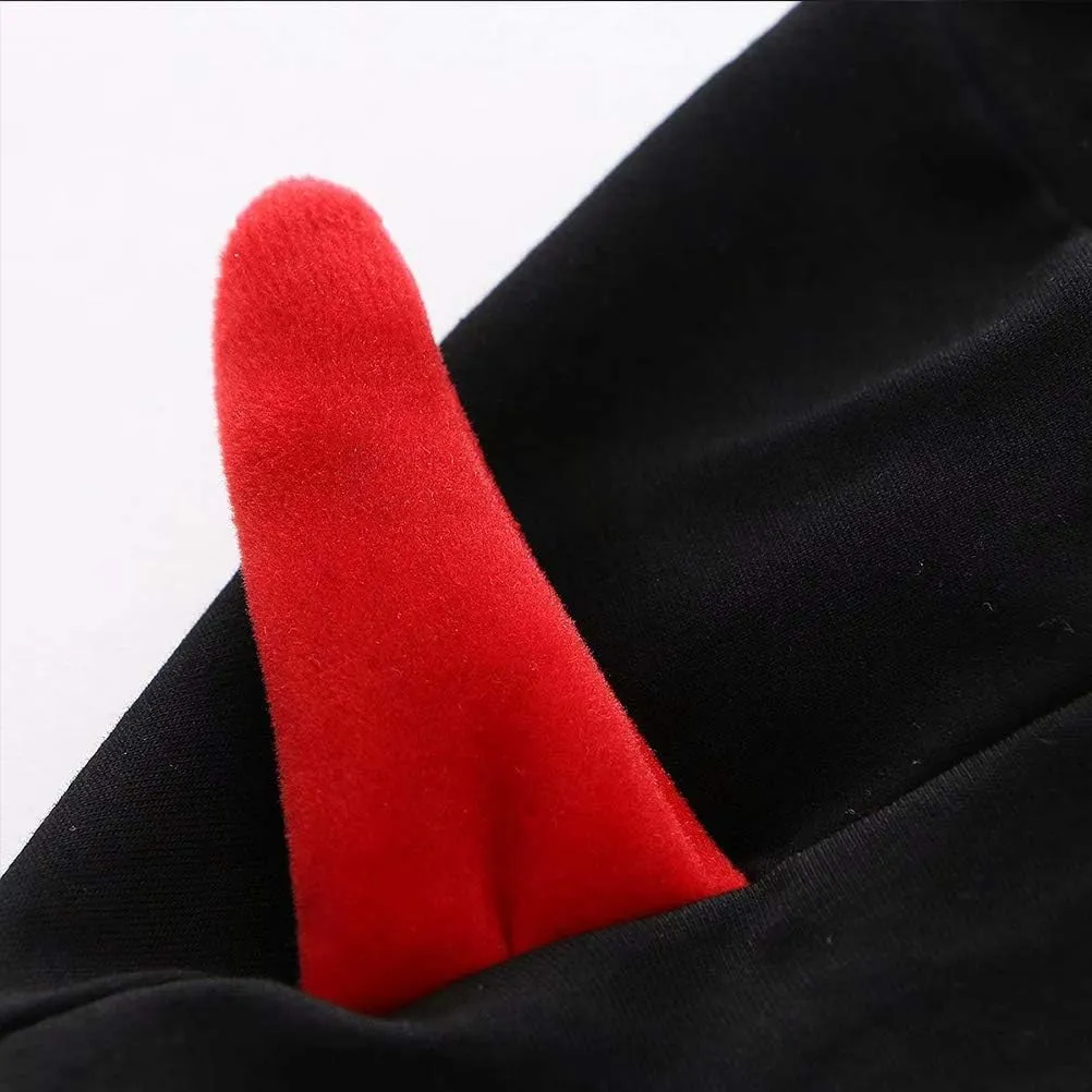 YEMOCILE Women Devil Wing Hooded Sweatshirt Casual Loose Long Sleeve Hoodies Pullover Tops