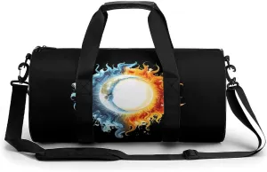 Yin And Yang Novelty Large Duffel Bag Lightweight Gym Bag Travel Tote Bags