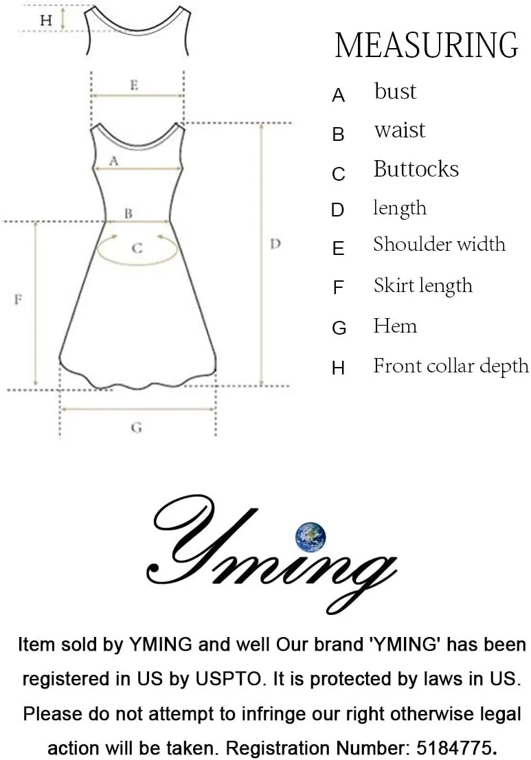 YMING Mommy and Daughter Matching Dresses Parent Child Sleeveless Outfits Floral Printed Dress