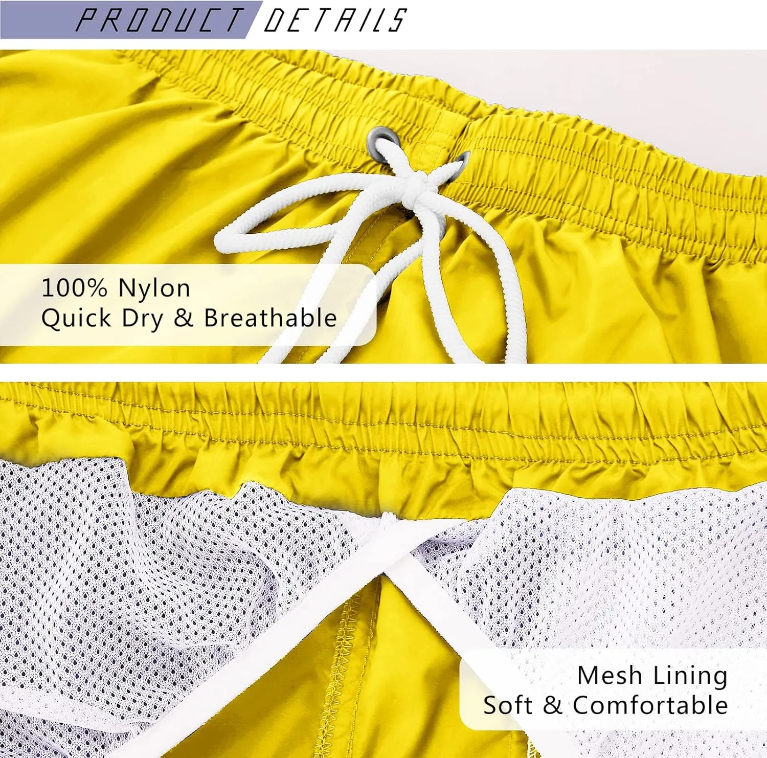 YnimioAOX Men's Swim Trunks Quick Dry Beach Shorts Swimwear Bathing Suit