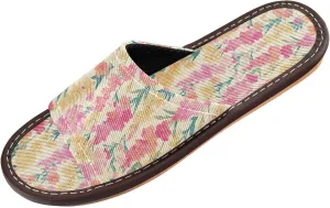 Yuiboo Vibrant Gladiolus Flowers Mens Shower Slippers Summer Dorm Home Slides for Bedroom Hotel Beach