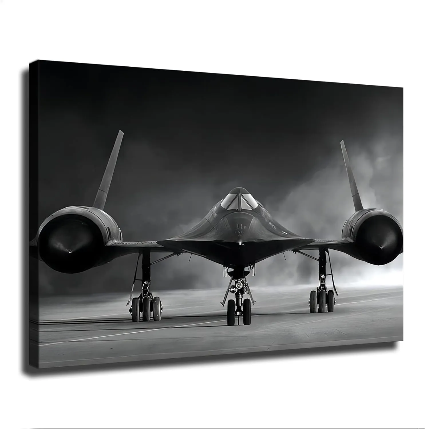 YuplaN Sr-71 Blackbird Reconnaissance Aircraft Canvas Poster Holiday Gift HD Picture Modern Aesthetics Mural Wall Art Decoration (Unframed,16×24inch)
