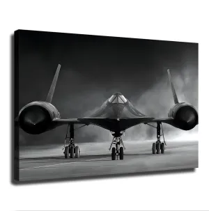 YuplaN Sr-71 Blackbird Reconnaissance Aircraft Canvas Poster Holiday Gift HD Picture Modern Aesthetics Mural Wall Art Decoration (Unframed,16×24inch)