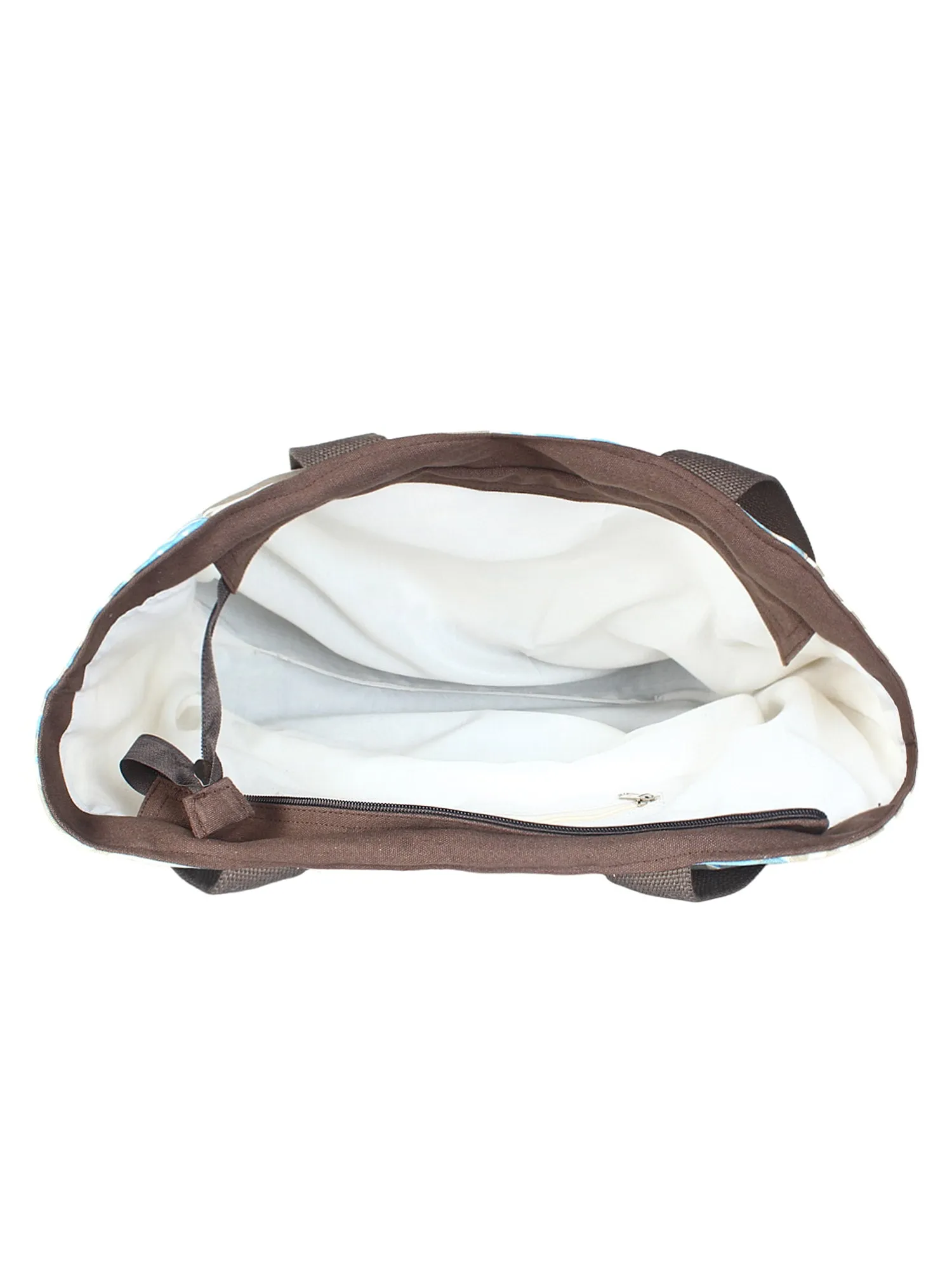 Zebra Canvas Shopping Bag