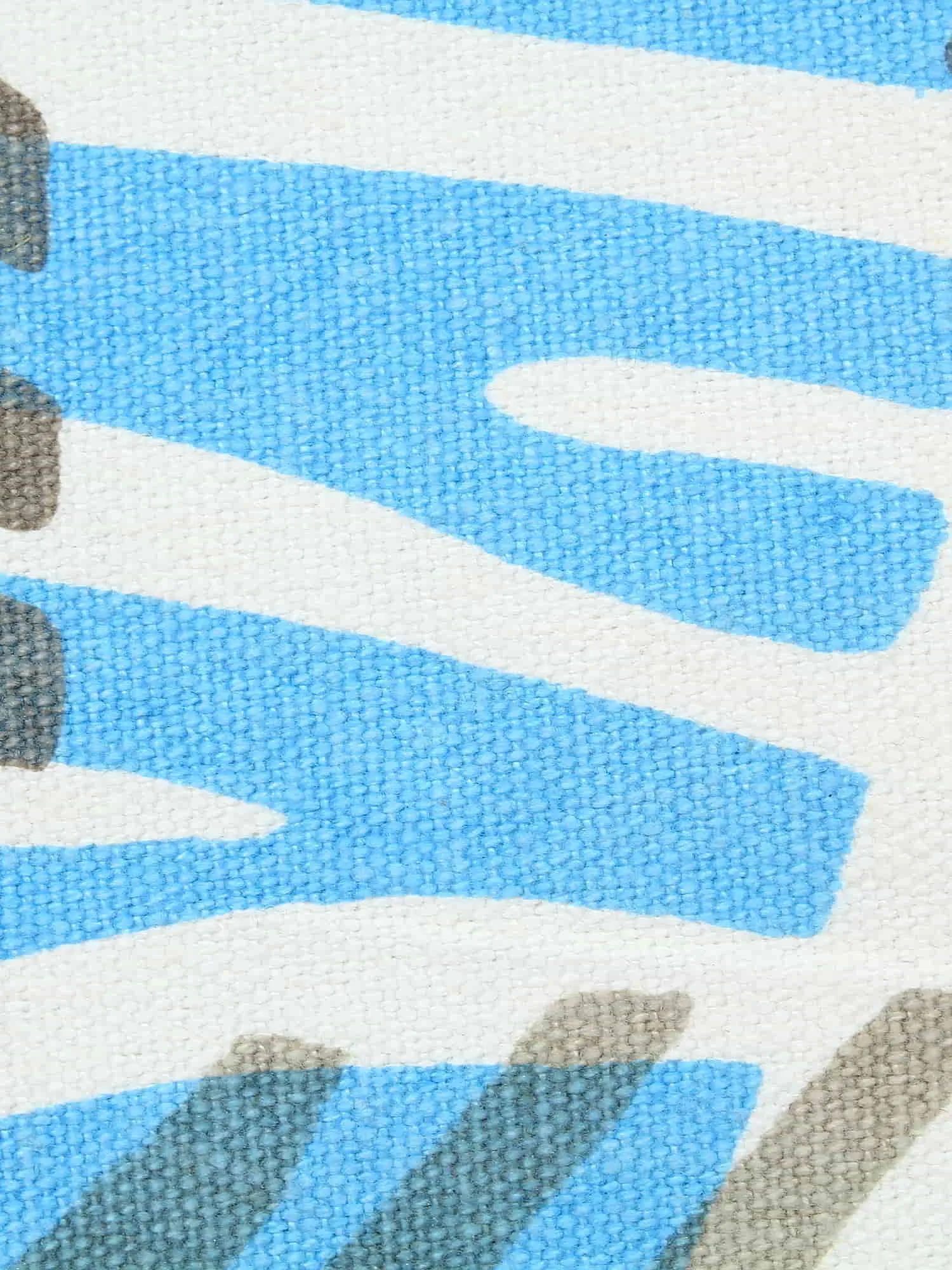 Zebra Canvas Shopping Bag