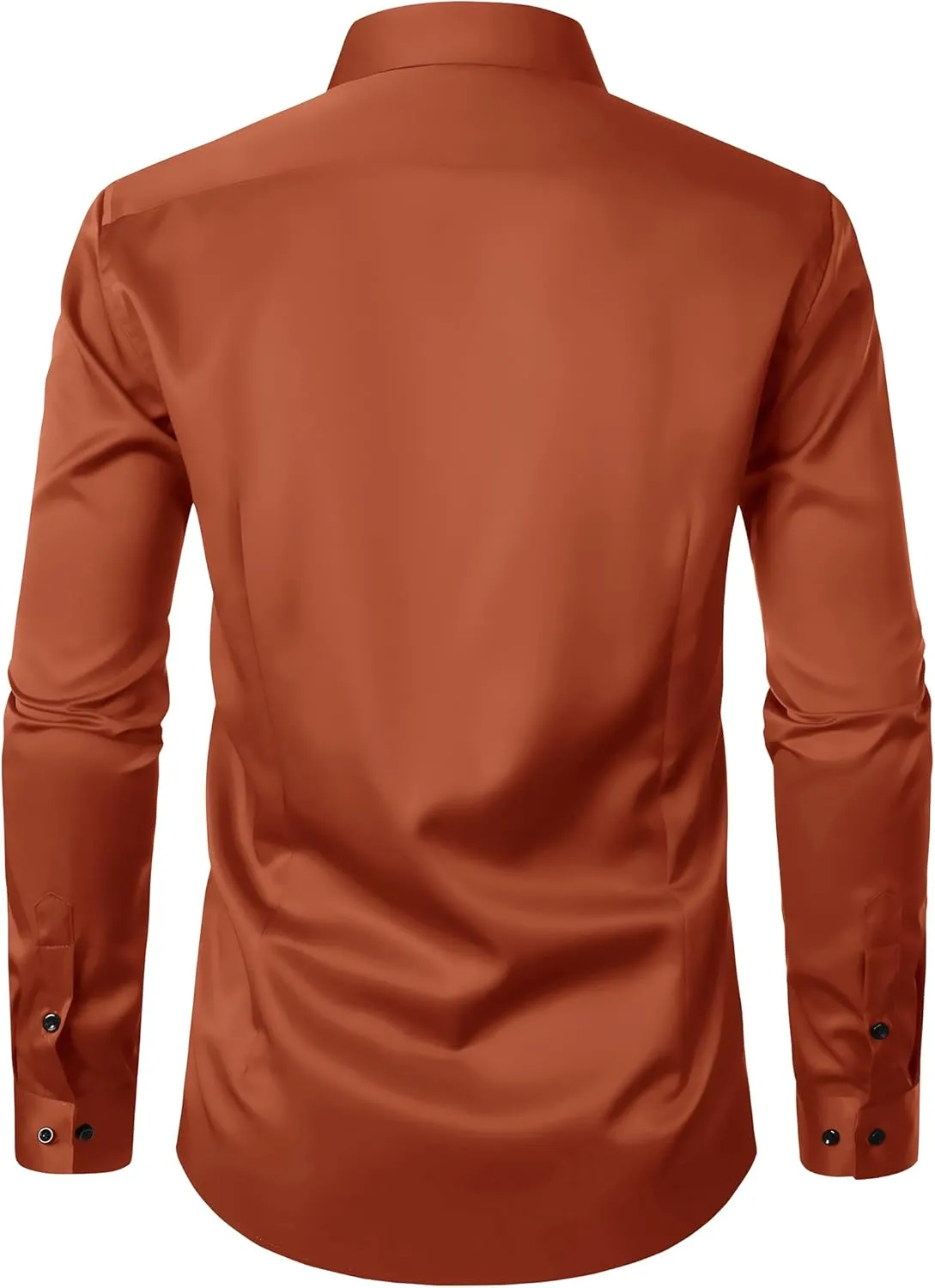 ZEROYAA Men's Long Sleeve Dress Shirt Modern Slim Fit Wrinkle-Free Casual Business Button Up Shirts