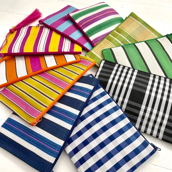 Zip Pouch - Recycled Plastic - Assorted Colours