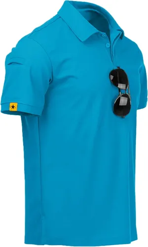 ZITY Mens Polo Shirt Short Sleeve Sports Tactical T-Shirt Athletic Golf Polos Daily Casual Stylish Collared Shirts for Men