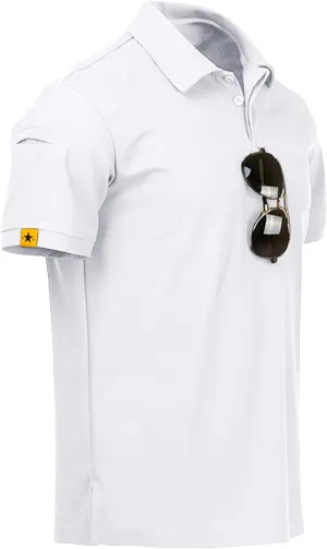 ZITY Mens Polo Shirt Short Sleeve Sports Tactical T-Shirt Athletic Golf Polos Daily Casual Stylish Collared Shirts for Men