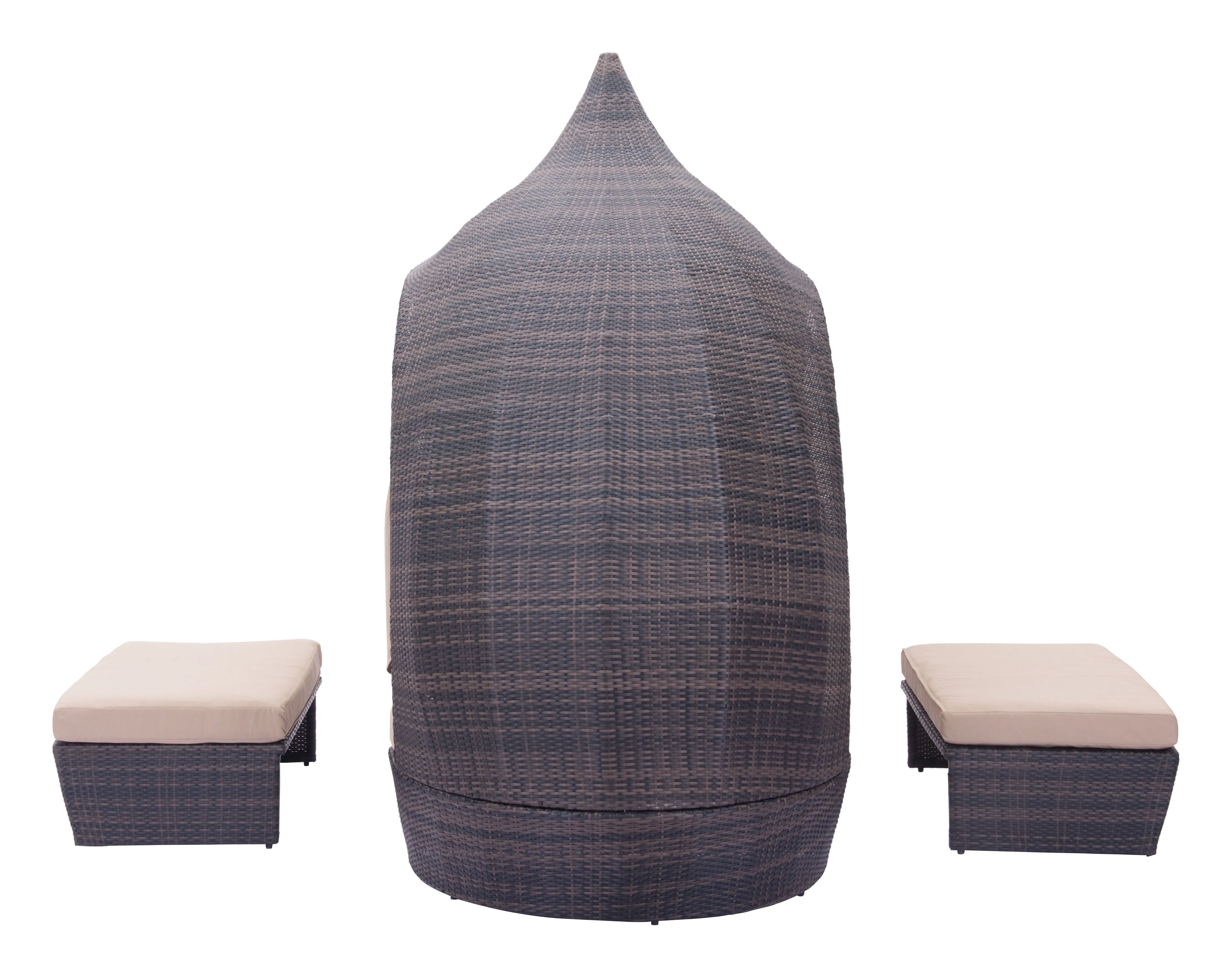 Zuo Majorca Daybed Brown & Beige