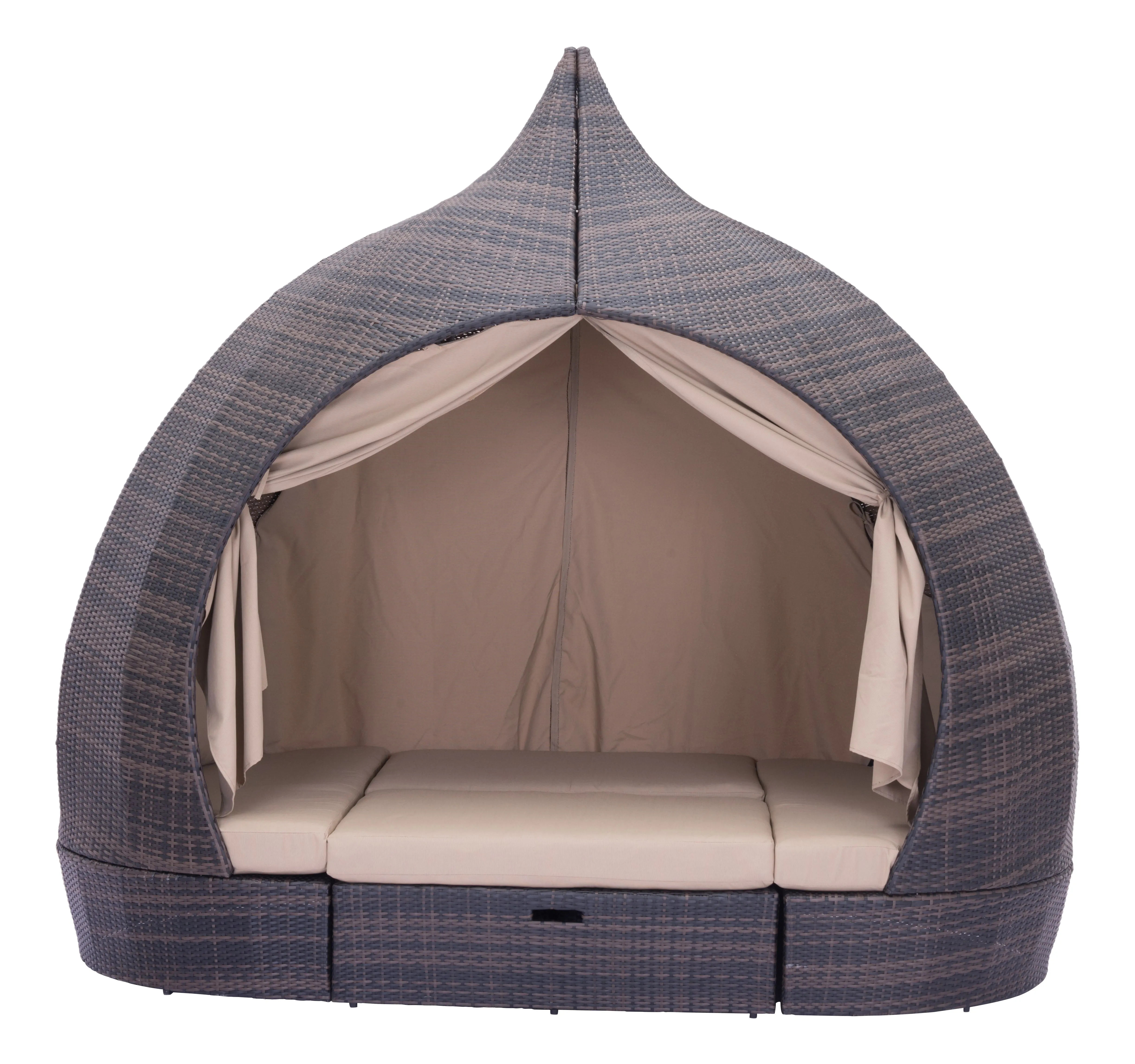 Zuo Majorca Daybed Brown & Beige