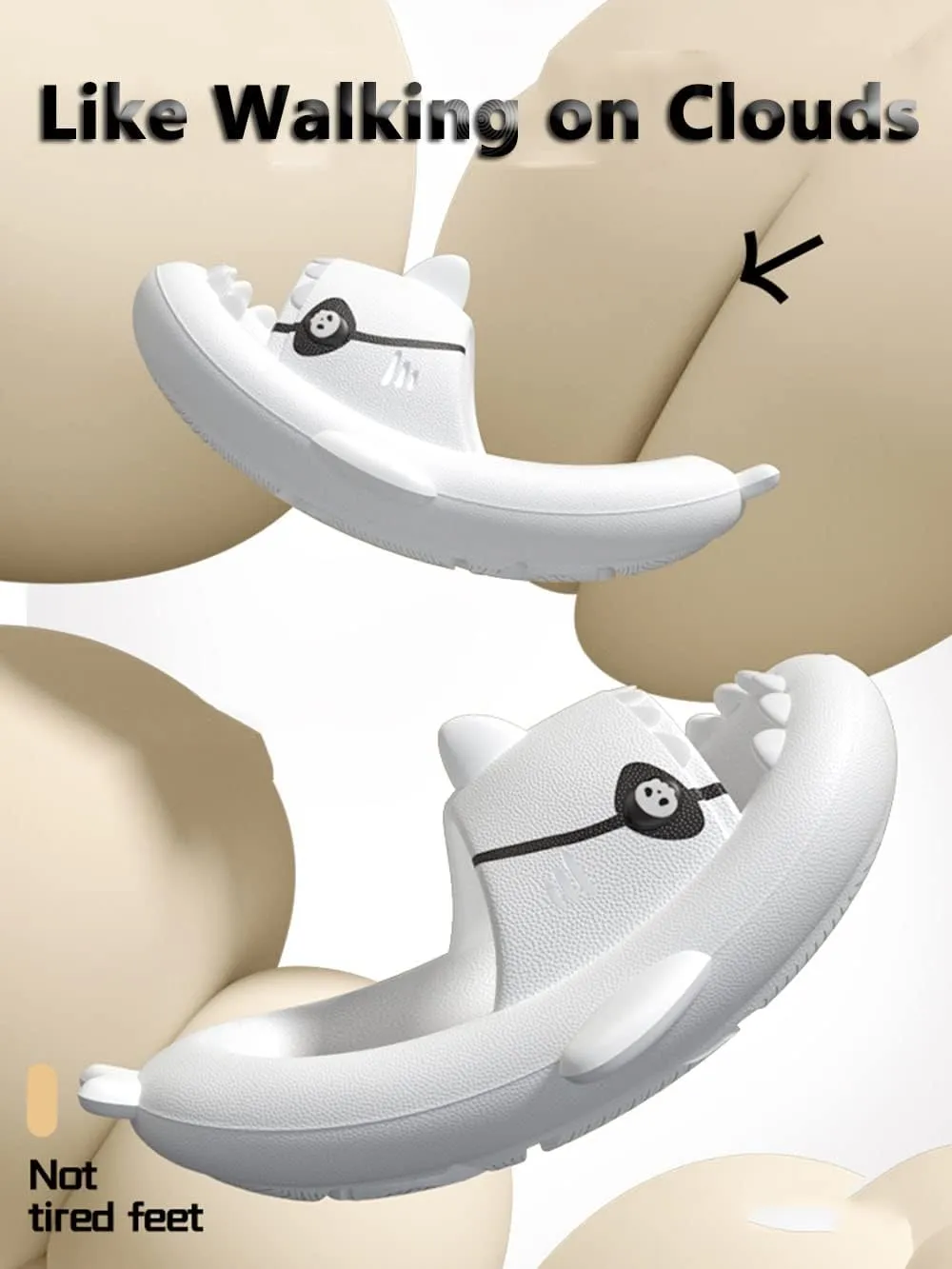 Zureto New Pirate Shark Slippers, 2023 Fashion Pirate Shark Slippers, Unisex Lndoor And Outdoor